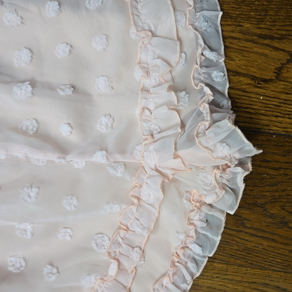 Simple Blush Ruffle High Waist Romper. - Picture 2 of 6